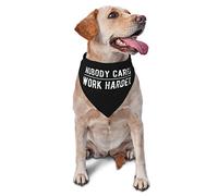 Nadie se Preocupa por Trabajar más Duro Primavera Perro Bandanas Boy Bulk Cachorro Pañuelo Ajustable Suave Triángulo Baberos Accesorios para Perros pequeños medianos Grandes Gatos Blanco