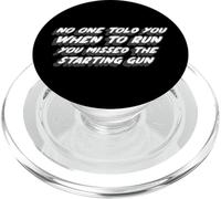 Nadie te Dijo cuándo Correr | Dark Side of Pink PopSockets PopGrip para MagSafe