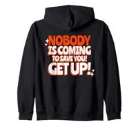 Nadie vendrá a salvarte Get Up Fighter Declaración Sudadera con Capucha