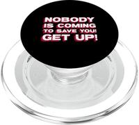 ¡Nadie Viene a salvarte! ¡Levántate! (Declaración del Luchador) PopSockets PopGrip para MagSafe