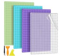 Nadinsta 4 Piezas Tapete De Corte Para Cricut Joy Xtra/Maker 3/Explore 3/Air/One, 32 x 22 Cm Cutting Mat, 4 Diferente Adhesivas Alfombrilla De Corte (Standardgrip/Lightgrip/Stronggrip/Fabricgrip)