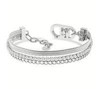 NADIR Liujo Fashion LJ2646 - Pulsera de mujer de acero plateado, M, Acero inoxidable, Haematite