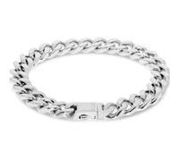 NADIR LiuJo MLJ434 - Pulsera de cadena de acero para hombre, M, Acero inoxidable, Haematite