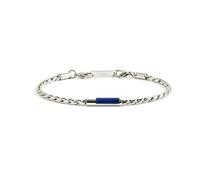 NADIR Marlù - Pulsera para hombre Icons 4BR1821B de acero plateado, Universale, Acero inoxidable, Haematite