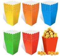 Nadisean 40 Piezas Cajas Palomitas, Caja Palomitas en 5 Colores, Mini caja palomitas Carton Carton, Contenedor de Dulces Para Noches de Cine y Fiestas