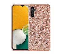 Nadoli Funda para Samsung Galaxy A54 5G Glitter Oro Rosa Suave Gel de Silicona Galvanoplastia Marco Ultrafino Brillante Parachoques Protectora Piel Case Cover Shell