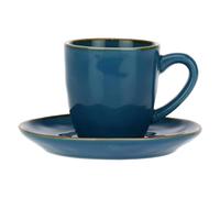 Nador Concerto - Taza de café con platillo, Color Azul 90 CC.