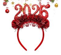 Nadsrpn Diadema de año nuevo | Tiara 2026 con purpurina | Diadema para el pelo de Año Nuevo | para festividades, eventos de cuenta regresiva, cumpleaños, hogar, interior, cabina, mujeres y