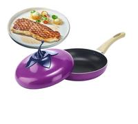 Nadsrpn Olla de salsa con tapa, olla para cocinar verduras y frutas a fuego lento, cocotte de tomate con tapa, para estufa de inducción, cocina, sopa, espaguetis, freír, cocina a fuego lento