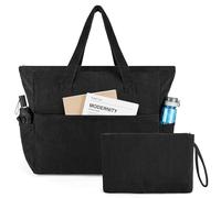 NADSSJL Bolso de pana para mujer, bolso grande con cremallera, bolso de la compra para mujer, bolso para portátil con compartimento para portátil de 17 pulgadas, bolso de viaje para trabajo, escuela