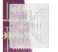 Nähineal Hecho de gansos de costura resistentes acrílicos - abrasión fabricados en acrílico con una escala transparente | Patchwork lineal, patrón de edredón lineal línea de trimestre indispensable