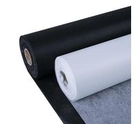 Nähmit 2 Metros de entretela termoadhesiva Ligera (30 g/m²) Tela no Tejida de entretela termoadhesiva de 90 cm de Ancho (Negro)
