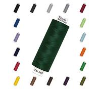Nähmit - Gutermann Toldi - Hilo de coser para máquina de coser (500 m, incluye tarjeta de colores (35 - 340 - verde oscuro)
