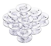 Nähwelt - Bobinas universales universales CB (10 unidades, transparentes, 11,5 mm de alto) para Elna, Janome, Brother, W6, Singer, Carina, Veritas