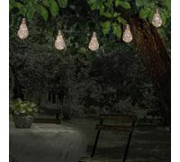 Näve Cadena de luces solar LED, bombilla, 10 luces