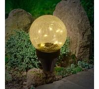 Näve Lámpara decorativa solar LED 5248203 de vidrio, 3