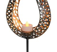 Näve Lámpara LED solar Aideen con varilla de anclaje