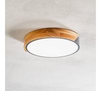 Näve Plafón LED Borneo con marco de madera EC:EPREL:818175