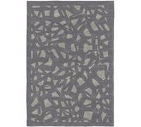 Naf Naf Alfombra decorativa de fibras naturales gris 200x290 cm