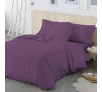 NAF NAF Funda nórdica Lisa Color UVA. 100% algodón 144 Hilos. Cierre con Cremallera. Varios tamaños Disponibles (140X220 cm/200x220 cm/240x220 cm/260x240 cm)