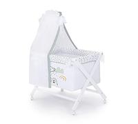 Naf Naf Minicuna Plegable De Madera Con Dosel Y Vestidura - Nordic Bear, (38672), Azul