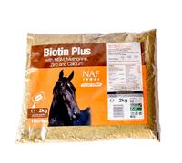 NAF Recambio de biotina Plus - Suplemento de pezuña de alta resistencia para caballos - Apoya el crecimiento saludable de la pezuña, estructura de cuerno fuerte y pezuñas agrietadas - con MSM, zinc