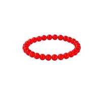 NAFEIMILUN Pulsera De Piedra Natural Para Mujer Pulsera De Calcedonia Roja Con Jade Natural Y Año Del Zodíaco Para Mujer 8mm