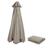 NAFGQIY Parasol de repuesto 3m/270cm/2m/230cm/250cm 8 varillas/6 varillas Antracita/Beige/Jaque/Taupe Tela UV Protección 80 Resistente al viento Estabilizado Repuestos para sombrilla de playa, terraza