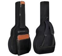 NAGAN Bolsa multifuncional de bolsillo para guitarra, color negro, 42 pulgadas, impermeable y resistente a los arañazos, resistente, correa de hombro ajustable, adhesivo mágico en el interior