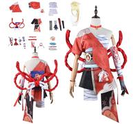 Naganohara Yoimiya Cosplay Disfraces Genshin Impact Personaje Fancy Vestir Adulto Uniforme Disfraces Conjunto completo Fiesta de carnaval de Halloween