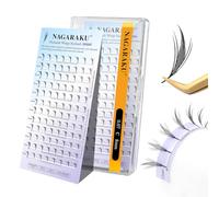 NAGARAKU Comic Wings Pestañas 108 Fans Manga Abanicos de Punta Cónica Ultraligeros Moldeado en Una Pieza No Requiere Sellador Volumen Suave Base Plana y Punta Afilada Fáciles De Aplicar (0.07 C 8mm)
