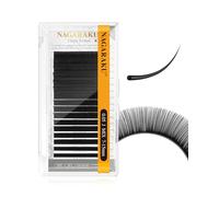 NAGARAKU Extensiones de Pestañas Individuales Clásico 1:1 Pestañas Pelo a Pelo Volumen Lashes Natural Blando Suave Wispy Singel Eyelash Extension Pestañas Postizas Negro 16 Filas(0.05mm J 7-15mm)