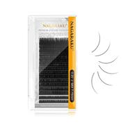 NAGARAKU Extensiones de Pestañas Individuales Clásico 1:1 Pestañas Pelo a Pelo Volumen Lashes Natural Blando Suave Wispy Singel Eyelash Extension Pestañas Postizas Negro 16 Filas(0.20mm J 7-15mm)