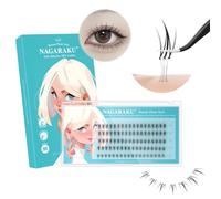 NAGARAKU Pestañas Inferiores Autoadhesivas 90 Pcs Pequeñas Llamas Naturales Sin Pegamento Ni Removedor Reutilizables Aplicación En Un Solo Paso Para Apariencia De Muñeca Transparente 0,07mm J 6-8mm