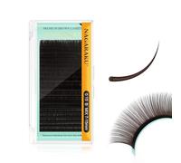 NAGARAKU Pestañas Pelo a Pelo Marrones Oscuro Individuales Volumen Lashes Clásico 1:1 Extensiones de Pestañas Natural Blando Suave Single Eyelash Extension Pestañas Postizas 20 Filas(0.15mm B 7-15mm)