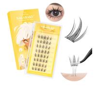 NAGARAKU Pestañas Postizas Autoadhesivas 40 Pcs Estilo Corona Sin Pegamento Ni Removedor Reutilizables Aplicación En Un Solo Paso Para Un Efecto Lifting Elegante Y Ojos Brillantes 0,07mm C 11-13mm