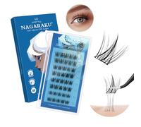 NAGARAKU Pestañas Postizas Autoadhesivas 40 Pcs Estilo Trilogía Eyelash Suaves Sin Pegamento Ni Removedor Reutilizables Aplicación En Un Solo Paso Para Un Volumen Natural Sutil 0,07mm C 10-13mm