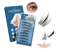 NAGARAKU Pestañas Postizas Autoadhesivas 48 Pcs Efecto Girasol Volumen Eyelash Suaves Sin Pegamento Ni Removedor Reutilizables Aplicación En Un Solo Paso Para Una Mirada Radiante 0,07mm C 10-12mm