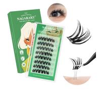 NAGARAKU Pestañas Postizas Autoadhesivas 48 Pcs Rollos Self Adhesive Lash Girasol Sin Pegamento Ni Removedor Reutilizables Aplicación En Un Solo Paso Para Un Look De Muñeca Despeinado 0,07mm C 5-13mm