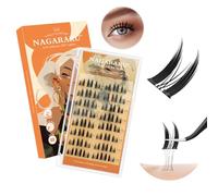 NAGARAKU Pestañas Postizas Autoadhesivas 48 Pcs Volumen DIY Efecto Elfo De Gato Sin Pegamento Ni Removedor Reutilizables Aplicación En Un Solo Paso Para Lifting Y Aumento De Volumen 0,07mm C 11-13mm