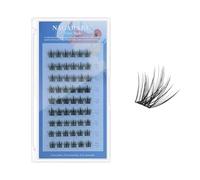 NAGARAKU Pestañas Postizas Autoadhesivas 54 Pcs Volumen DIY Lash Sin Pegamento Ni Removedor Reutilizables Aplicación En Un Solo Paso Naturals Suaves Lash Y Finas Aspecto de hada 0,07mm C 10/11/12mm