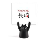 Nagasaki Japaness - Soporte para notas con nombre de la ciudad, diseño de gato negro