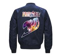 NAGBCTY Chaqueta Bomber para Hombre Fai-ry Ta-il, Chaquetas con Cremallera de Mangas Largas, Abrigo Retro Completo, para Otoño e Invierno(Blue,4XL)