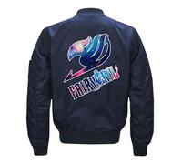 NAGBCTY Chaqueta clásica para exteriores Fai-ry Ta-il, chaqueta aviador con bolsillos con cremallera, cómoda cortavientos ligera, para primavera, otoño e invierno(Blue,5XL)