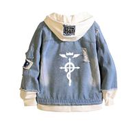 NAGBCTY Sudadera con Capucha para Hombre Fullmet-al Alchemi-st, Suaves y C贸modas, Sudaderas con Capucha para Hombre(Blue2,2XL)