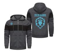 NAGBCTY Sudadera con Capucha para Hombre World of Warcra-ft, Abrigo Sudadera Deportiva básica con Bolsillo, Sudadera Chaqueta para Uso Casual y Deportivo(Multicolor 5,L)