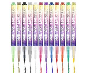 Nagel Malstifte - 3D Schnelltrocknende Maniküre Werkzeuge, Feine Spitze Nageldesign Acryl Stift,für Anfänger Zuhause Party Fotoshooting Reise Hochzeit Übung Täglich Feiertag Geburtstag