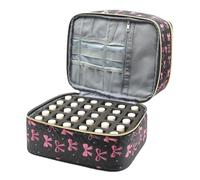 Nagel-Organizer & Reisetasche - Elegante Maniküre & Pediküre Tasche Mit Schleife | Beauty-Tool Aufbewahrung Für Nageldesign Haarstyling & Make-up, Tragbarer Nagelkoffer Für Zuhause & Salon
