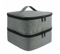 Nagellack-Aufbewahrungskoffer, Großer Aufbewahrungskoffer mit Reißverschluss für Nagellack, Geteilte Kosmetiktasche für zu Hause, weicher Nagelzubehör-Organizer für Nagelgel, Nagelfeilen