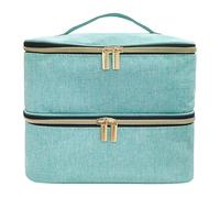 Nagellacktasche | Großer Aufbewahrungskoffer mit Reißverschluss für Nagellack - Geteilte Kosmetiktasche für zu Hause, weicher Nagelzubehör-Organizer für Nagelgel, Nagelhautschneider